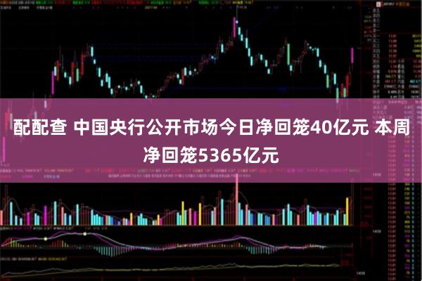 配配查 中国央行公开市场今日净回笼40亿元 本周净回笼5365亿元